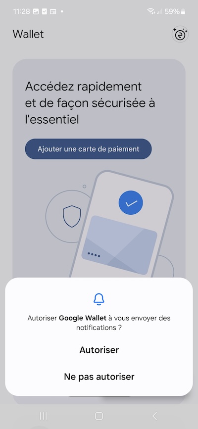 Permission prompt